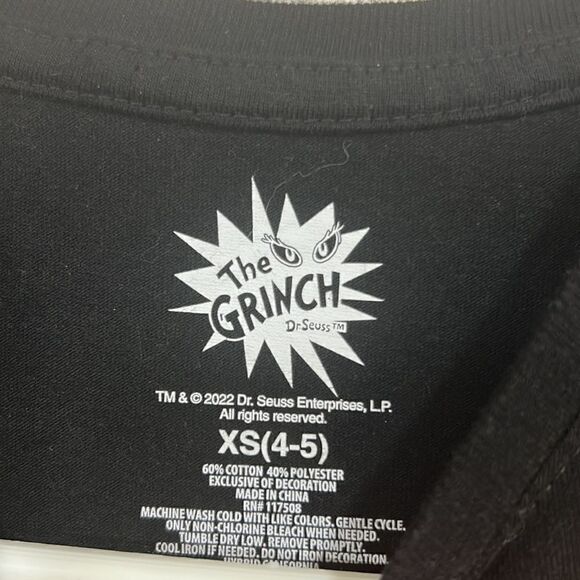 Grinch long sleeve tee size 4-5 T - Picture 2 of 3